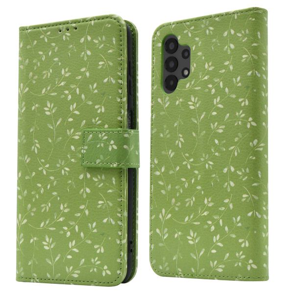 imoshion Design Klapphülle für das Samsung Galaxy A13 (4G) - Green Flowers