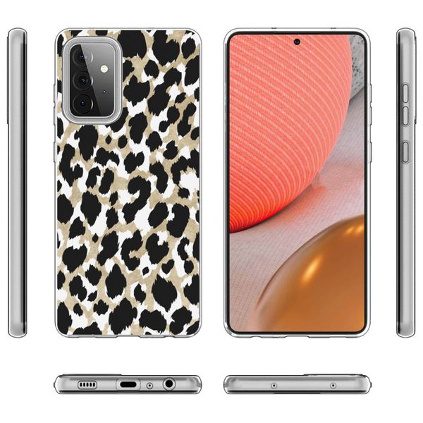 imoshion Design Hülle für das Samsung Galaxy A72 - Leopard / Schwarz