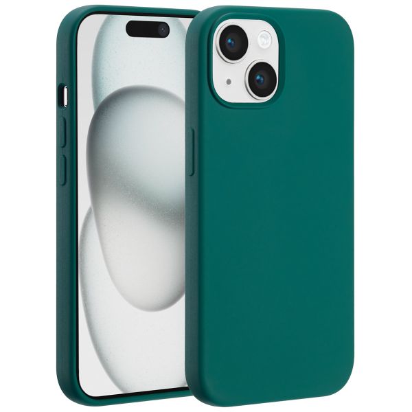 Accezz Liquid Silikoncase mit MagSafe iPhone 15 - Forest Green