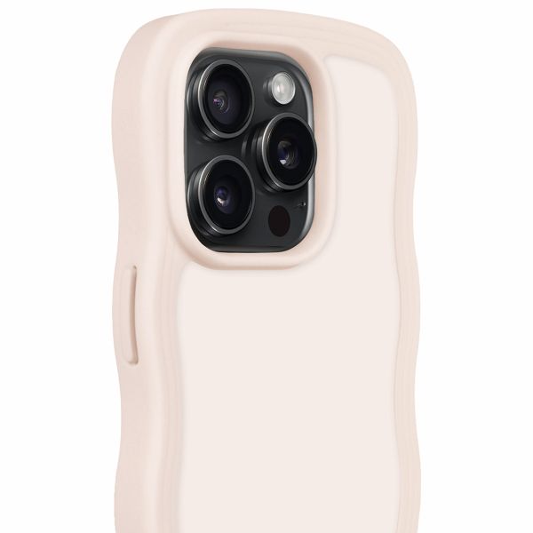 Holdit Wavy Case für das iPhone 14 Pro Max - Light Beige