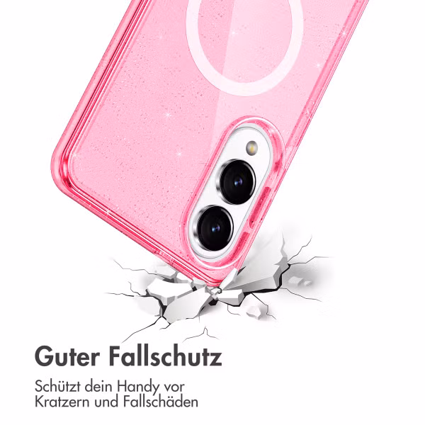 imoshion Sparkle Back Cover mit MagSafe Samsung Galaxy S25 Edge - Rosa