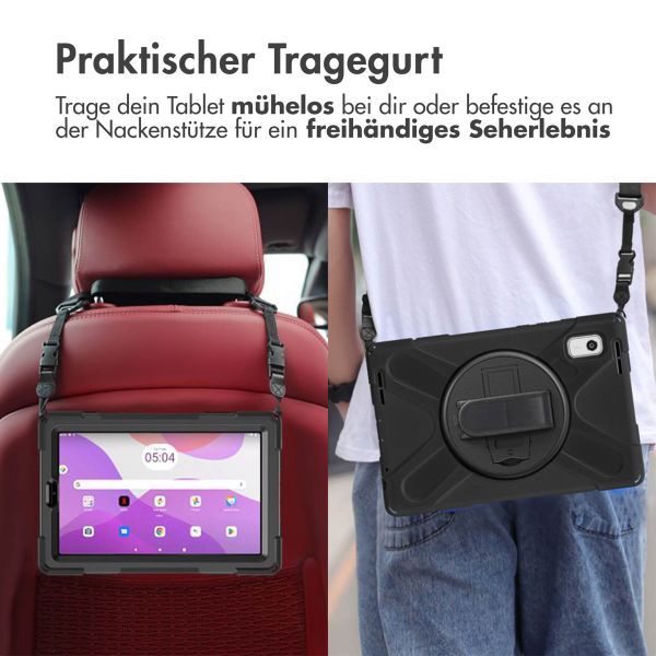 imoshion Tablet Cover mit Handriemen und Schulterriemen Lenovo Tab M10 Plus (3rd gen) - Schwarz