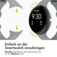 imoshion Silikon-Armband⁺ für  Google Pixel Watch 3 / 4 (45 mm) - Größe L - Grau