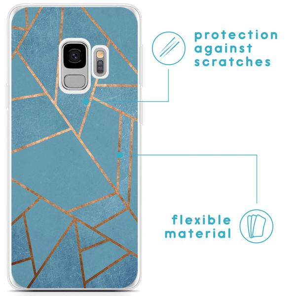 imoshion Design Hülle für das Samsung Galaxy S9 - Blue Graphic