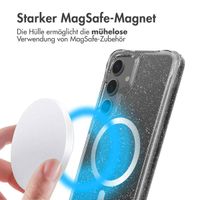 imoshion Klare Glitter Backcover mit MagSafe Samsung Galaxy S24 - Silber