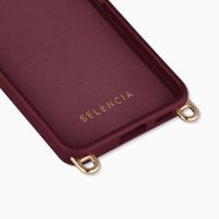 Selencia Rivièra Backcover mit MagSafe mit abnehmbaren Haken Samsung Galaxy S26 - Bold Burgundy
