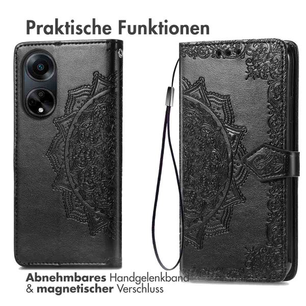 imoshion Mandala Klapphülle Oppo A98 - Schwarz