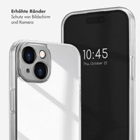 Selencia Mirror Back Cover Apple iPhone 15 - Silber