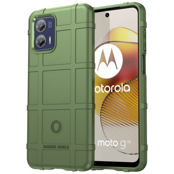 imoshion Rugged Shield Backcover Motorola Moto G73 - Dunkelgrün