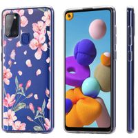 imoshion Design Hülle Samsung Galaxy A21s - Blume - Rosa