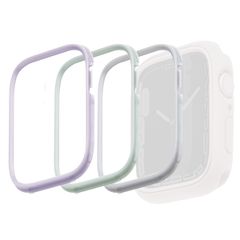 Uniq 3x Moduo Apple Watch Hülle mit austauschbarem Rahmen für die Apple Watch 4-9 / SE - 41/40 mm - Sage / Lilac / White