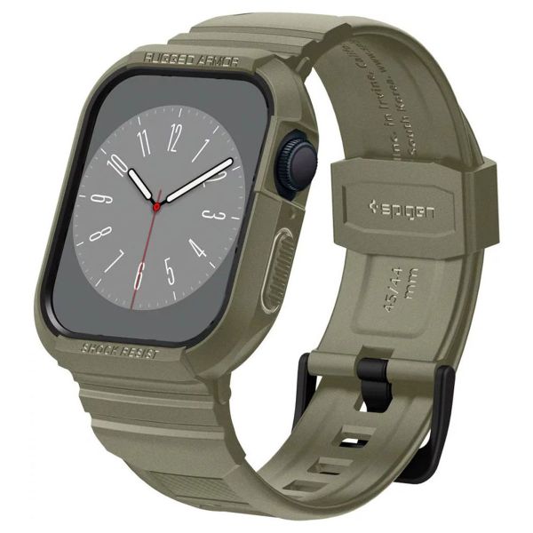 Spigen Rugged Armor™ Pro Case für die Apple Watch 44 mm / 45 mm - Khaki