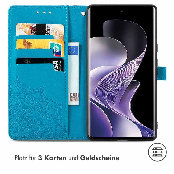 imoshion Mandala Klapphülle Xiaomi Redmi Note 14 Pro Plus (5G) - Türkis