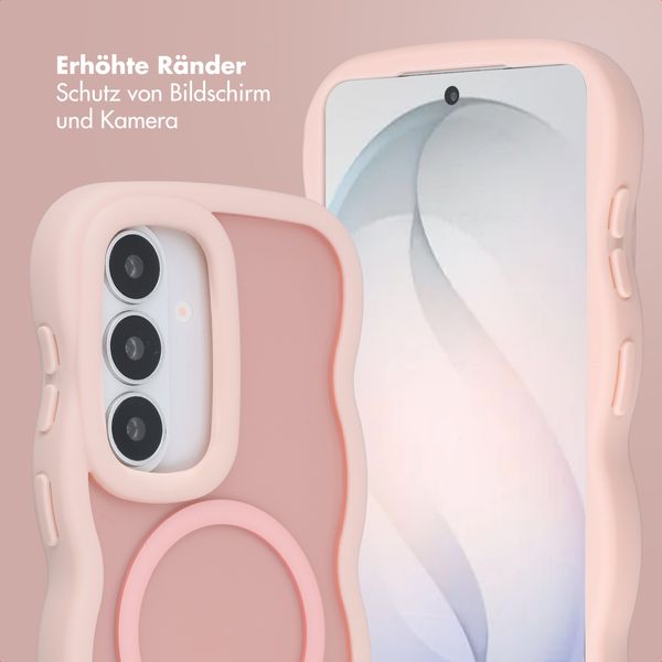 Selencia Wavy Backcover mit MagSafe Samsung Galaxy S26 - Soft Pink