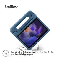 imoshion Schutzhülle mit Handgriff kindersicher für das Samsung Galaxy Tab A8 - Dunkelblau