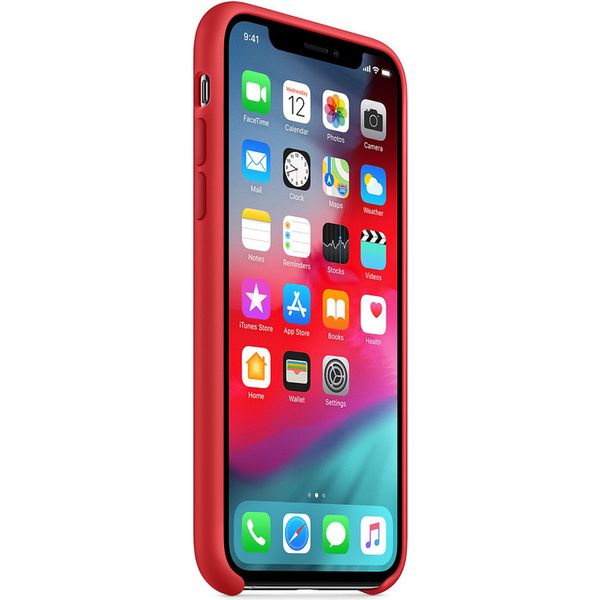 Apple Silikon-Case Rot für das Apple iPhone Xs / X