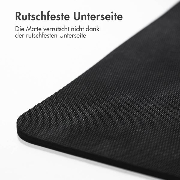 imoshion Mauspad - Kunstleder-Mauspad - 21x26 cm - Schwarz