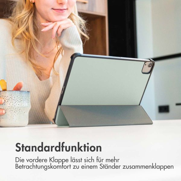 imoshion Trifold Klapphülle Apple iPad 9 (2021) 10.2 Zoll / iPad 8 (2020) 10.2 Zoll / iPad 7 (2019) 10.2 Zoll - Hellgrün
