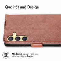 imoshion Luxuriöse Klapphülle für das Samsung Galaxy S24 Plus - Braun