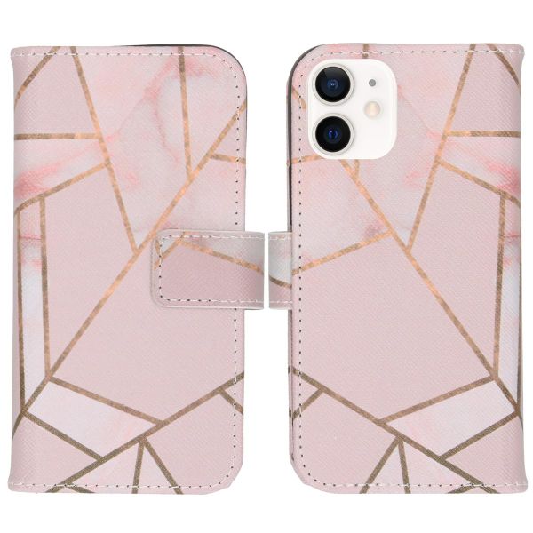 imoshion Design TPU Klapphülle iPhone 12 Mini - Pink Graphic