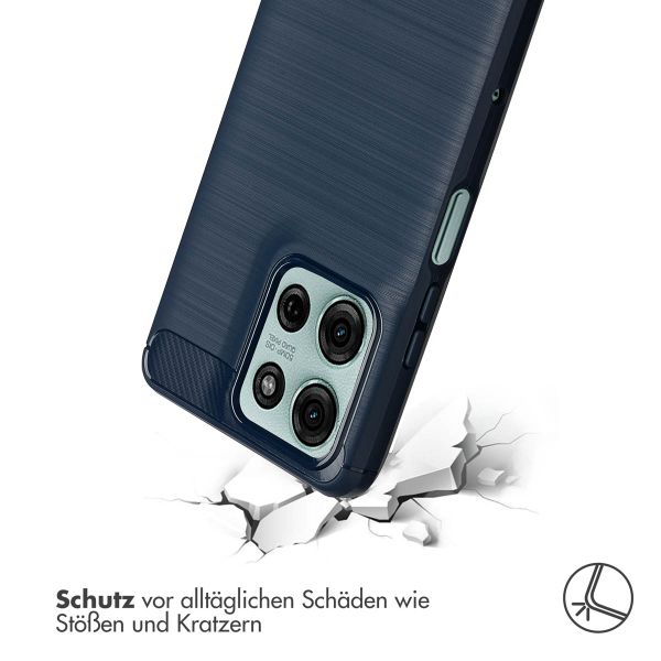 imoshion Brushed Back Cover für das Motorola Moto G75 5G - Dunkelblau