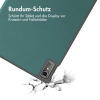 imoshion Design Trifold Klapphülle für das Lenovo Tab M10 5G - Dunkelgrün