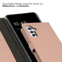 Selencia Echtleder Klapphülle für das Samsung Galaxy A54 (5G) - Dusty Pink