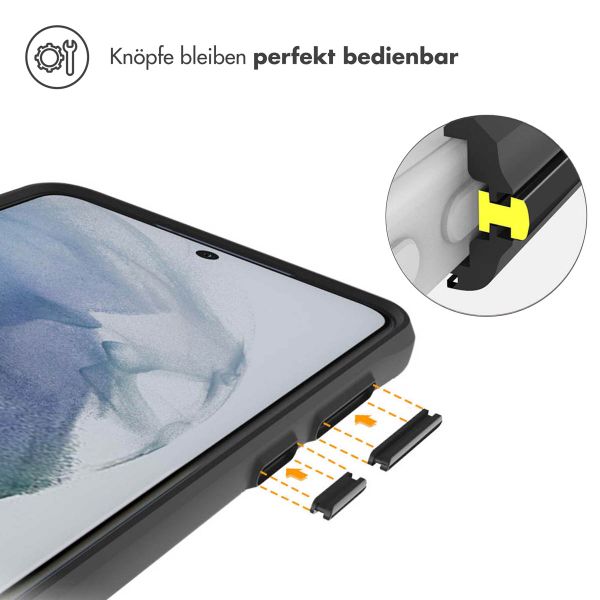 imoshion Rugged Hybrid Carbon Case Samsung Galaxy S21 FE - Schwarz