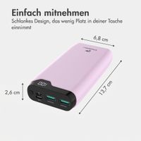 imoshion Powerbank 20.000 mAh - 22,5W Schnellladegerät - USB-C / USB-A - Rosa