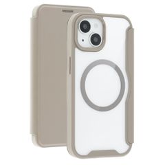 imoshion Transparente Bookcase mit MagSafe Apple iPhone 15 - Beige