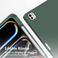 Accezz Smarte Klapphülle aus Silikon Apple iPad Pro 13 (2025) M5 / (2024) M4 - Dunkelgrün