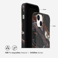 Selencia Aurora Fashion Back Case für das iPhone 13 - ﻿Strapazierfähige Hülle - 100 % recycelt - Schwarzer Marmor