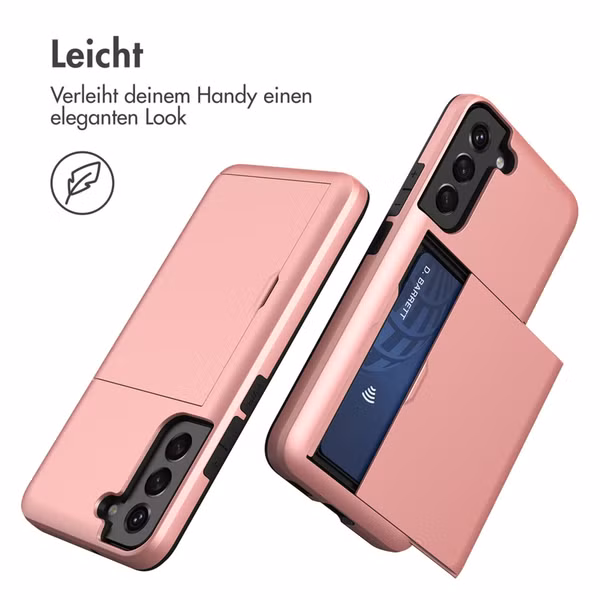 imoshion Backcover mit Kartenfach Samsung Galaxy S22 - Rosé gold