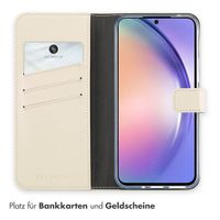 Selencia Echtleder Klapphülle Samsung Galaxy A54 (5G) - Greige