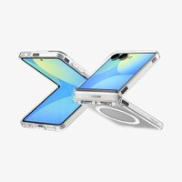 Spigen Ultra Hybrid Pro MagFit Backcover Samsung Galaxy Z Flip 8 - Clear / White
