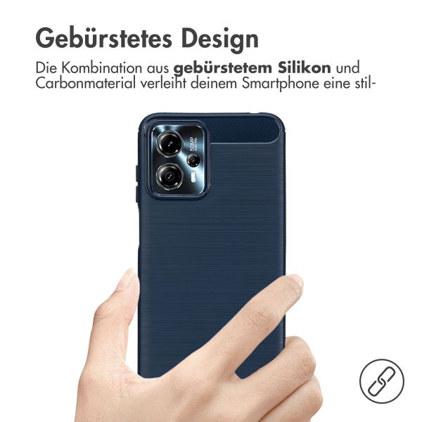 imoshion Brushed Back Cover Motorola Moto G13 / G23 - Dunkelblau