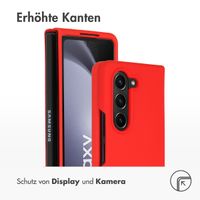 Accezz Liquid Silikoncase Samsung Galaxy Z Fold 5 - Rot