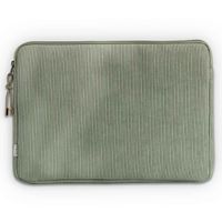 Selencia Cord Laptop Hülle 13-14 Zoll - Laptop Sleeve - Pistache Cream