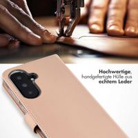Selencia Echtleder Klapphülle Samsung Galaxy A37 (5G) - Hellrosa