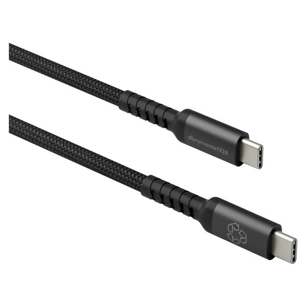 dbramante1928 Re-charge USB-C-zu-USB-C-Ladekabel 100 W - 3 Meter - Schwarz