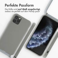 imoshion Silikonhülle mit Band für das iPhone 11 Pro - Hellgrau