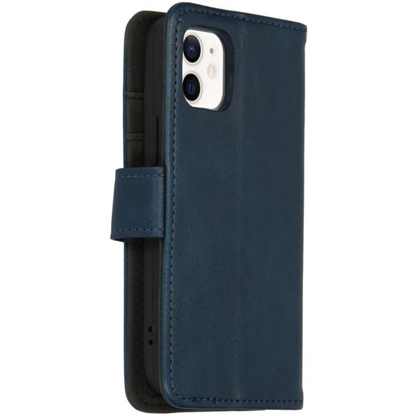 imoshion Luxuriöse Klapphülle Apple iPhone 12 Mini - Dunkelblau