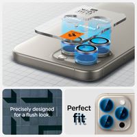 Spigen GLAStR EZ Fit Optik Pro Kameraschutz 2er-Pack für Apple iPhone 15 Pro / 15 Pro Max - Natural Titanium