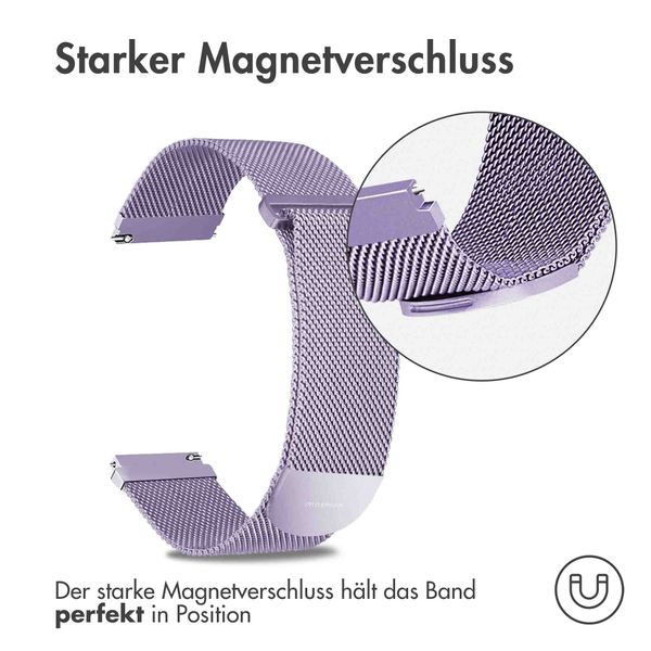 imoshion Mailändische Magnetarmband - 20-mm-Universalanschluss - Größe M - Violett