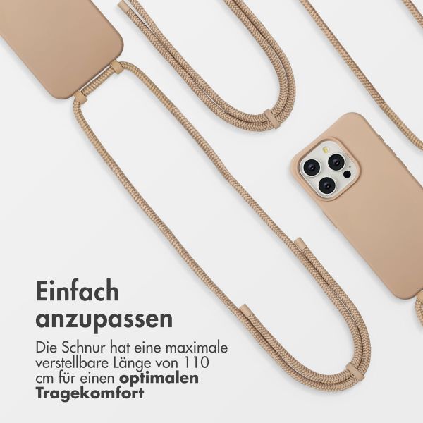 imoshion Color Backcover mit abnehmbarem Handykette und MagSafe Apple iPhone 15 Pro - Nude