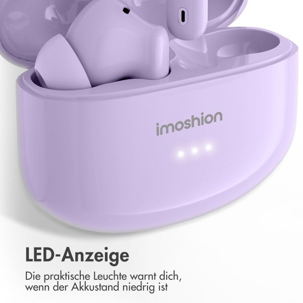 imoshion Aura Pro Kabellose In-Ear-Kopfhörer - Aktive Geräuschunterdrückung (ANC) - Lavender Lilac