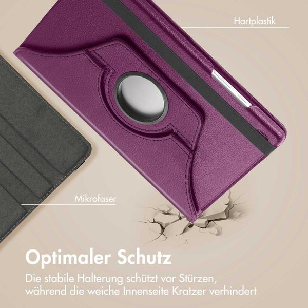 imoshion 360° drehbare Klapphülle Samsung Galaxy Tab A8 - Violett