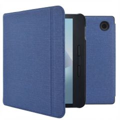 imoshion Canvas Sleepcover Klapphülle mit Stand Kobo Libra H2O - Dunkelblau