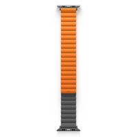 Uniq Revix doppelseitiges Armband für das  Apple Watch Series 1 t/m 11 / SE / Ultra (44/45/46/49 mm) - Charcoal (Grey/Orange)