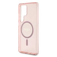 Guess MagSafe IML Glitter Gradient Case Samsung Galaxy S25 Ultra - Rosa